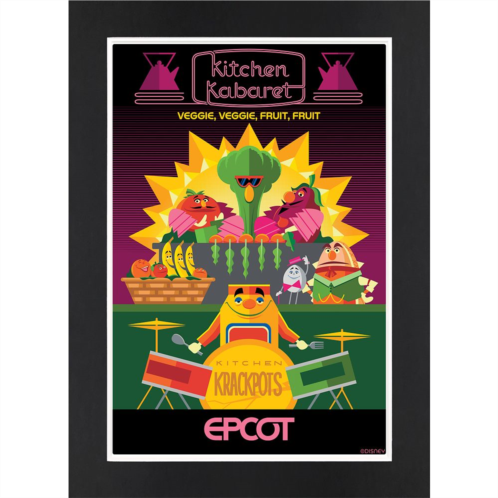 Disney EPCOT Kitchen Kabaret Matted Print