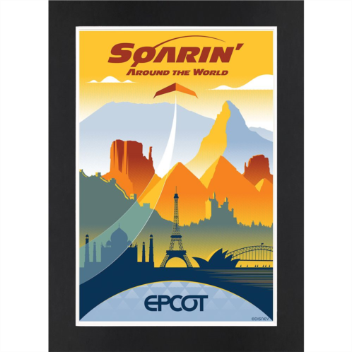 Disney EPCOT Soarin Around the World Matted Print