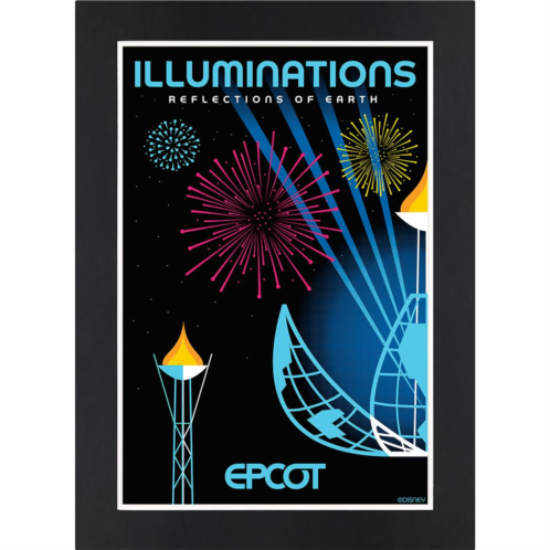 Disney EPCOT IllumiNations: Reflections of Earth Matted Print