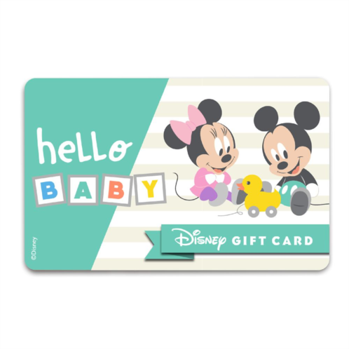 Mickey and Minnie Mouse Hello Baby Disney Gift Card