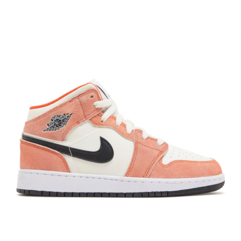 Air Jordan Jordan 1 Mid SE GS Orange Suede