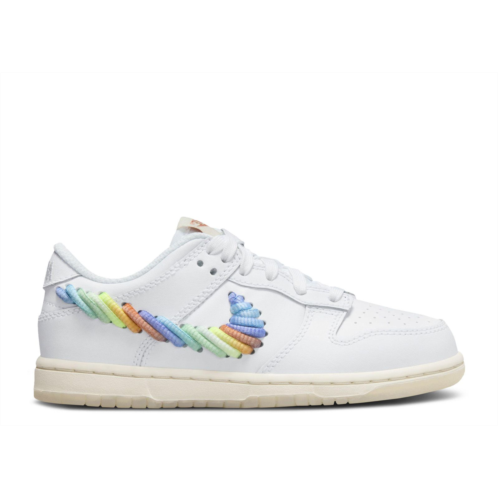 Nike Dunk Low PS Rainbow Lace Swoosh