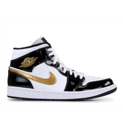 Air Jordan Jordan 1 Mid Patent SE Black Gold