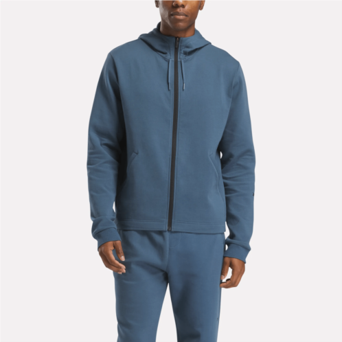 Reebok Mens Active Collective DreamBlend Full-Zip Hoodie