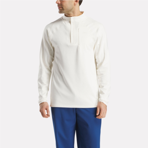 Reebok Mens Long Sleeve Aero Flex 1/4 Zip Pullover Top