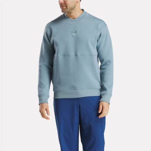 Reebok Mens Long Sleeve Signature Legacy Crest Pullover Top
