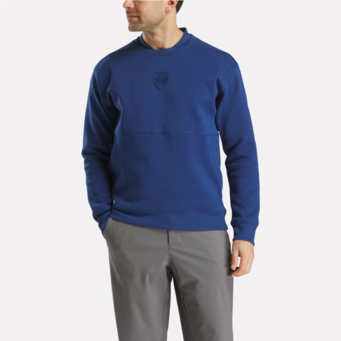 Reebok Mens Long Sleeve Signature Legacy Crest Pullover Top