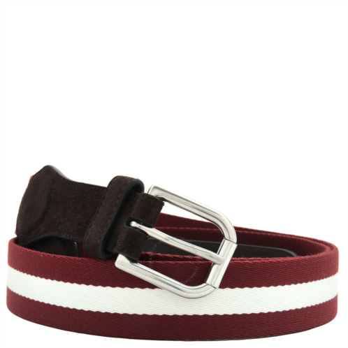 Bally Melvin 35 mm Striped Belt Size 115 cm