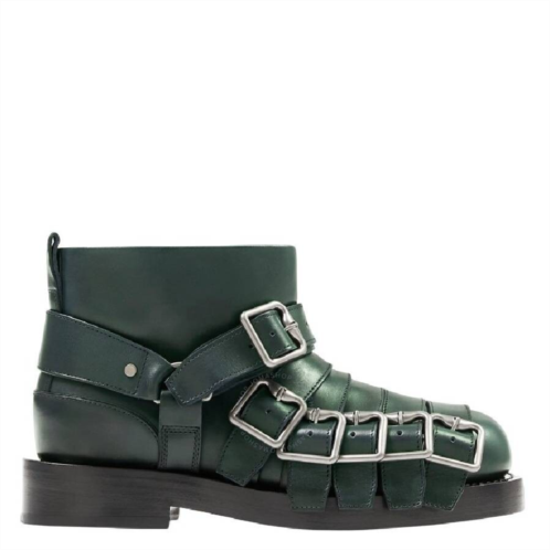 Burberry Multi-Straps Leather Boots Brand Size 37.5 (US Size 7.5)