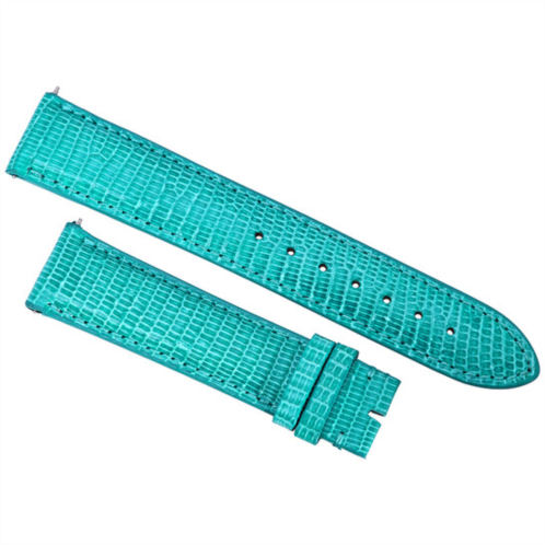 Hadley Roma 20 MM Shiny Teal Lizard Leather Strap