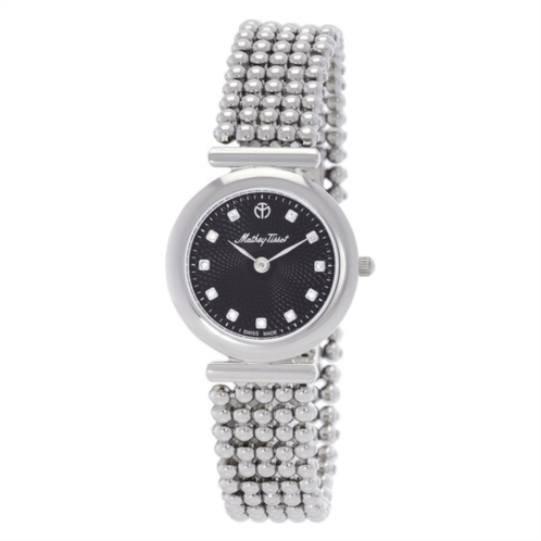 Mathey-Tissot Allure Crystal Black Dial Ladies Watch