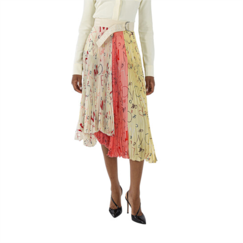 Moncler Ladies 1952 Asymmetric Pleated Skirt, Brand Size 40