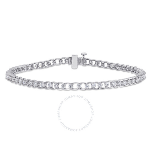 Amour 1 7/8 CT TGW Created Moissanite Tennis Bracelet In Sterling Silver