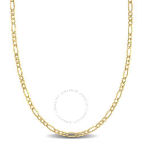 Amour 2.5mm Figaro Link Chain Necklace In 10K Yellow Gold, 22 In