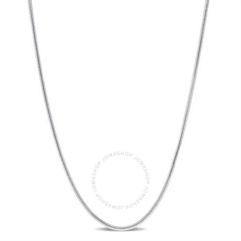 Amour 1.2mm Snake Chain Necklace In Sterling Silver, 20 In