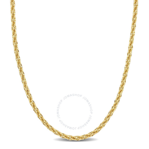 Amour 3mm Infinity Rope Chain Necklace In 14K Yellow Gold, 20 In