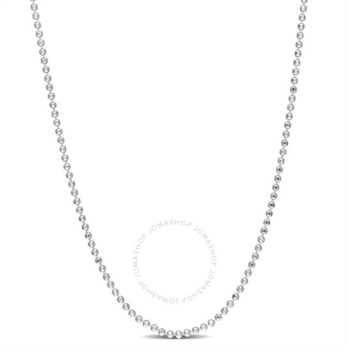 Amour Ball Chain Necklace In Sterling Silver, 18 In