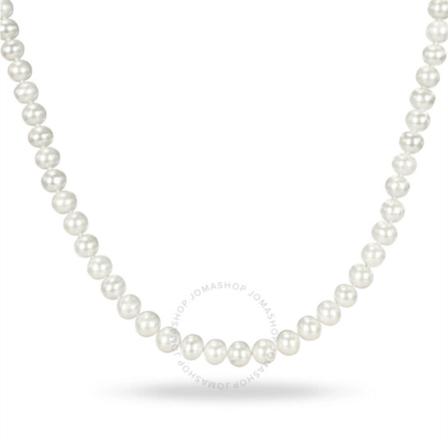 Amour 6.5 - 7 Mm Freshwater Cultured Pearl 18in Strand with Silvertone Clasp