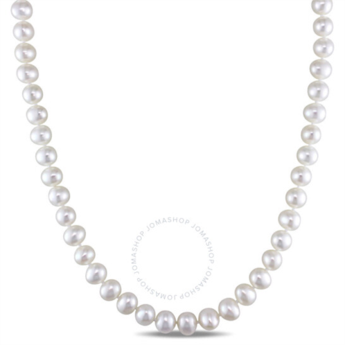 Amour 6.5 - 7 Mm Freshwater Cultured Pearl 18in Strand with Sterling Silver Clasp