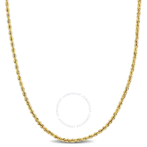 Amour 1.9mm Ultra Light Rope Chain Necklace in 14k Yellow Gold - 18 in