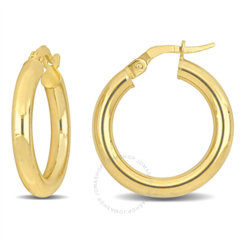Amour 20mm Hoop Earrings In 14K Yellow Gold (3mm Wide)