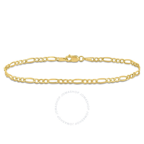 Amour 2.5mm Figaro Bracelet In 10K Yellow Gold, 7.5 In