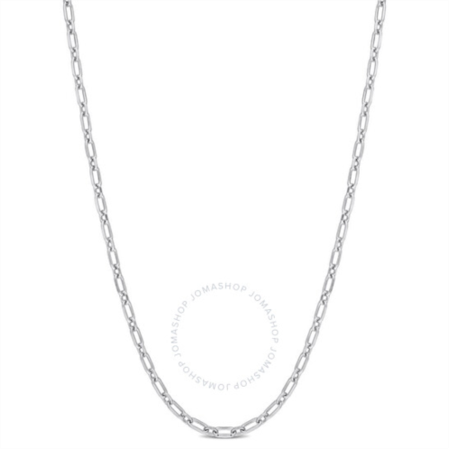 Amour 2mm Diamond Cut Figaro Chain Necklace In Sterling Silver, 18 In