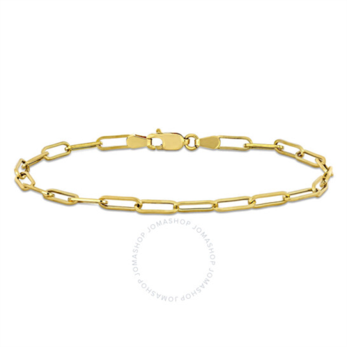 Amour 3.3mm Paperclip Chain Bracelet In 14K Yellow Gold, 9 In