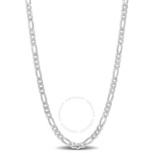 Amour 3.8mm Figaro Chain Necklace In Sterling Silver, 18 In