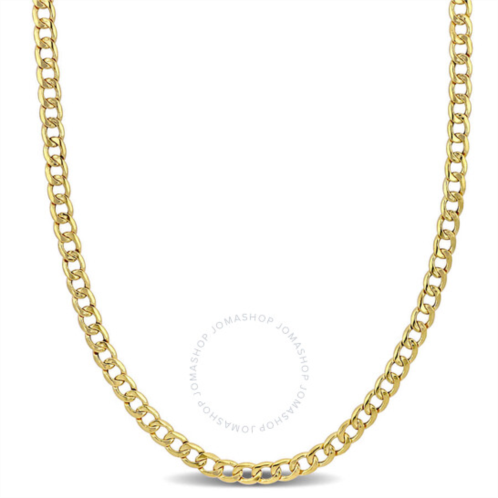 Amour 4mm Curb Link Chain Necklace In 14K Yellow Gold, 16 In