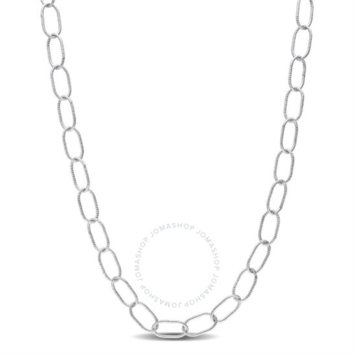 Amour Twisted Rolo Chain Necklace In Sterling Silver, 30 In