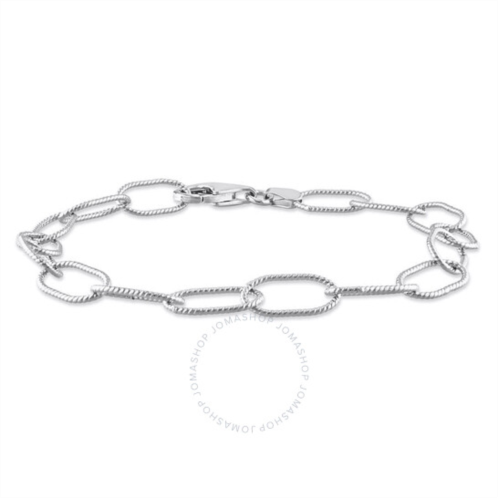 Amour 6.5mm Rolo Chain Link Bracelet In Sterling Silver, 9 In