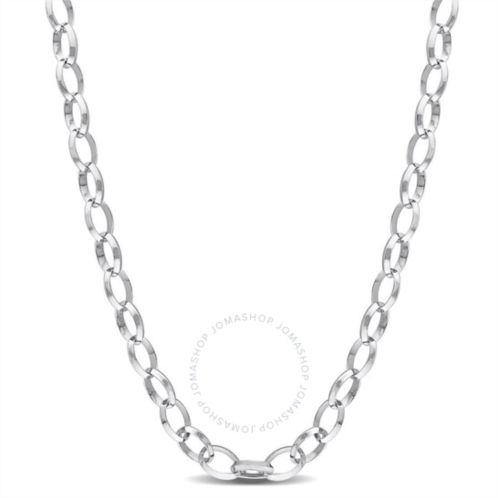Amour Rolo Chain Necklace In Sterling Silver, 24 In