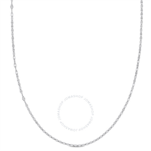 Amour Bead Station Chain Necklace In Platinum, 16 In