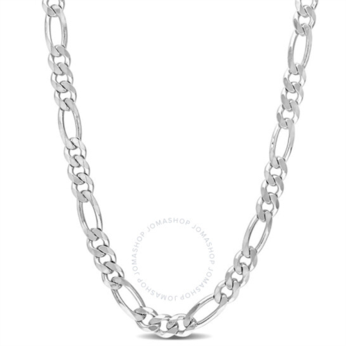 Amour 5.5mm Figaro Chain Necklace In Sterling Silver, 24 In