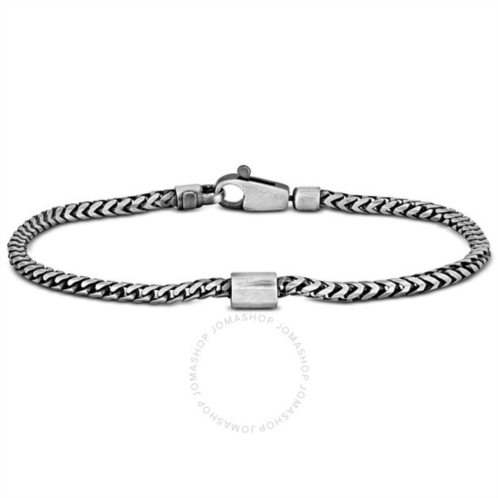 Amour Franco Link Bracelet in Oxidized Sterling Silver