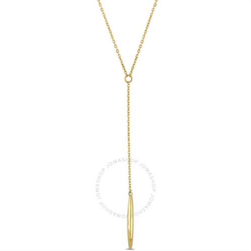 Amour Lariat Necklace in 14k Yellow Gold