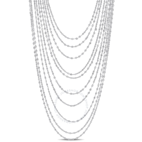 Amour Multi-Strand Chain Necklace In Sterling Silver, 18 In