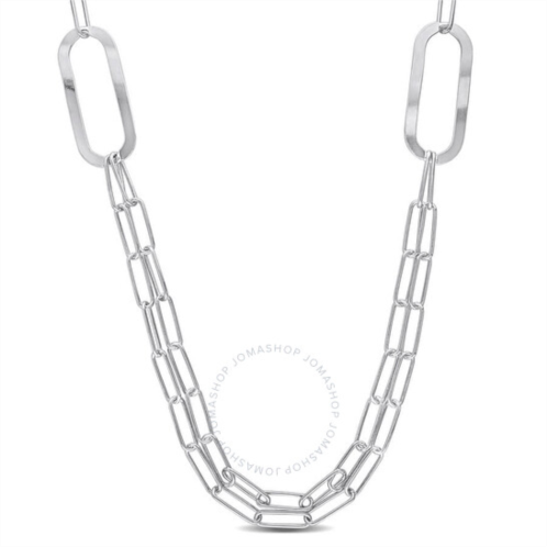 Amour Paperclip Chain Necklace In Sterling Silver, 37 In