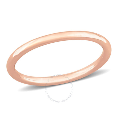 Amour Wedding Band In 14K Rose Gold