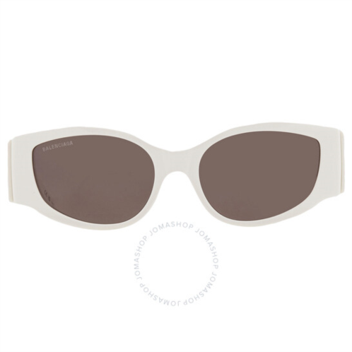 Balenciaga Grey Irregular Ladies Sunglasses