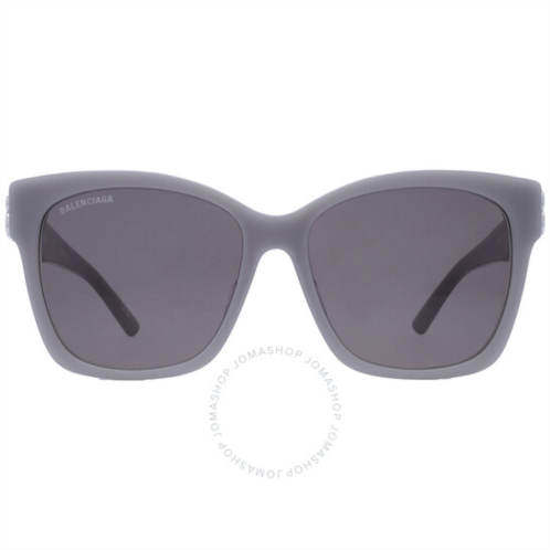 Balenciaga Grey Square Ladies Sunglasses
