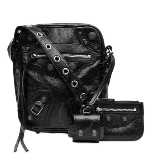 Balenciaga Le Cagole Men Crossbody Bag In Black