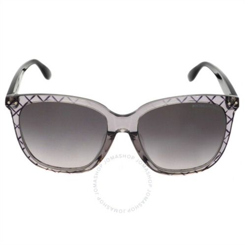 Bottega Veneta Grey Butterfly Ladies Sunglasses