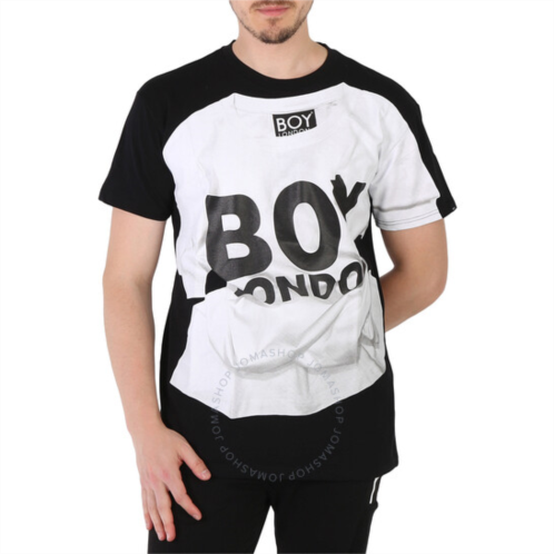 Boy London Black Cotton Boy Photocopy T-shirt, Size Large