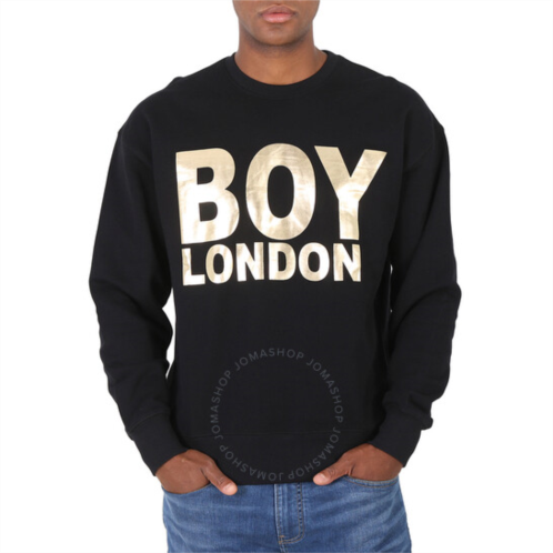 Boy London Black/Gold Reflective Cotton Sweatshirt, Size Medium