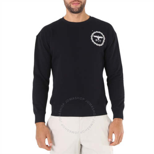 Boy London Mens Black Eagle Backprint Logo Sweatshirt, Size X-Small
