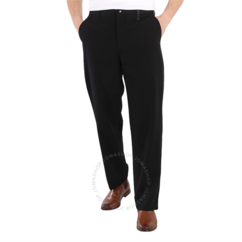 Burberry Black Wool Cut-out Wide-leg Trousers, Brand Size 44 (Waist Size 29.5)