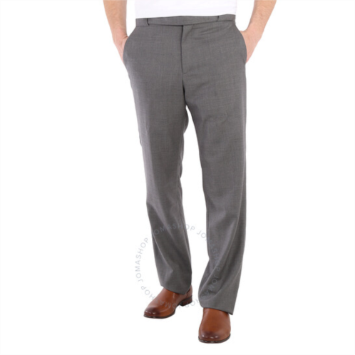 Burberry Charcoal Grey Wool English Fit Tailored Trousers With Belt Detail, Brand Size 46 (Waist Size 31.1)