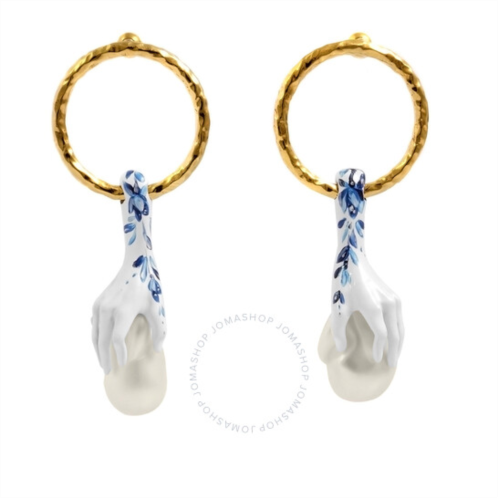 Burberry Hand Faux-pearl Detail Earrings